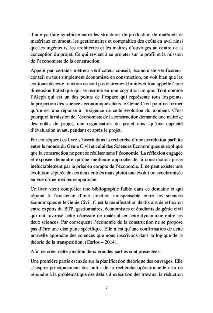 Économie de la construction