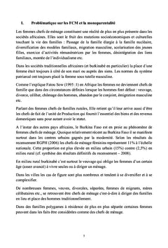 Sociologie de la femme et du genre au Burkina Faso