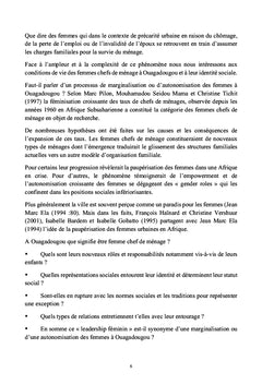 Sociologie de la femme et du genre au Burkina Faso