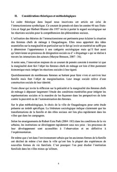 Sociologie de la femme et du genre au Burkina Faso