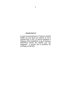 Mouvements de résistance et culture politique en R.D.Congo