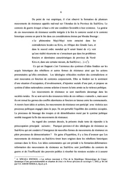 Mouvements de résistance et culture politique en R.D.Congo
