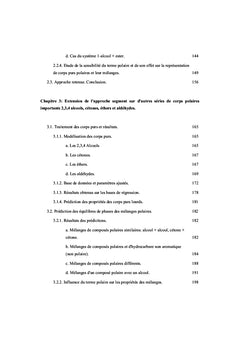 Etudes expérimentales et modélisation thermodynamique par GC-SAFT