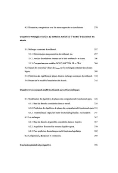 Etudes expérimentales et modélisation thermodynamique par GC-SAFT