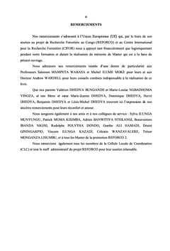 Incidence des conflits fonciers et forestiers