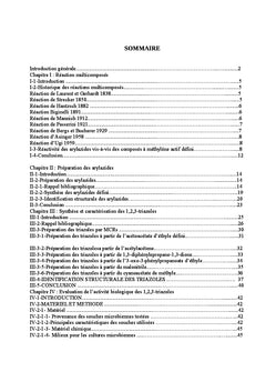 Synthèse de quelques 1,2,3-triazoles avec des méthodes vertes