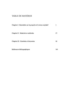 La propolis et le stress oxydatif