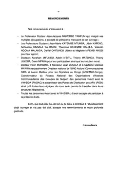 Evaluation de la qualité de vie des personnes vivant avec le VIH/SIDA