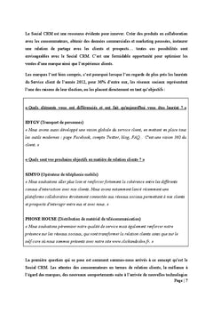 Le Social CRM et les acteurs du e-commerce