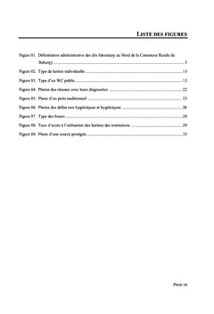 Evaluation et proposition d'amélioration à l'accès à l'eau potable