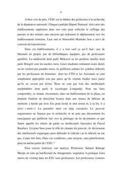 Enseignement supérieur et universitaire en R. D. Congo