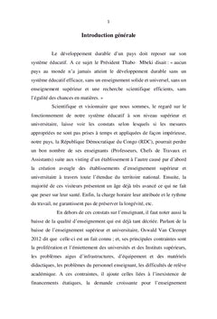 Enseignement supérieur et universitaire en R. D. Congo