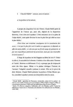 La réception du livre V de l'Émile, J.J. Rousseau
