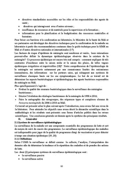 Aspects bactériologique et épidémiologique de la méningite bactérienne
