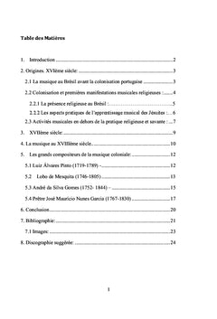 Aspects de la musique et de l'enseignement musical au Brésil