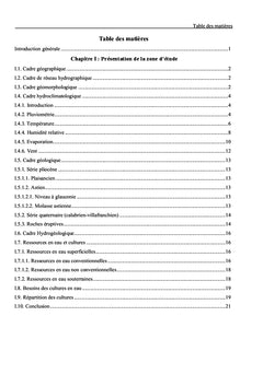 Aptitude des eaux de la plaine d'Oued Nador à l'irrigation (Algérie)