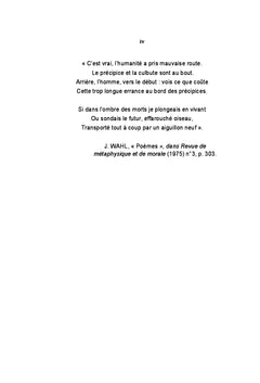 L'Assomption d'une destinee responsable