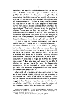 L'Assomption d'une destinee responsable