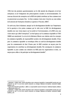 Responsabilité Sociale de l'Entreprise: aspects théoriques