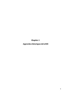 Responsabilité Sociale de l'Entreprise: aspects théoriques