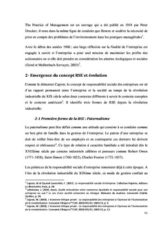 Responsabilité Sociale de l'Entreprise: aspects théoriques