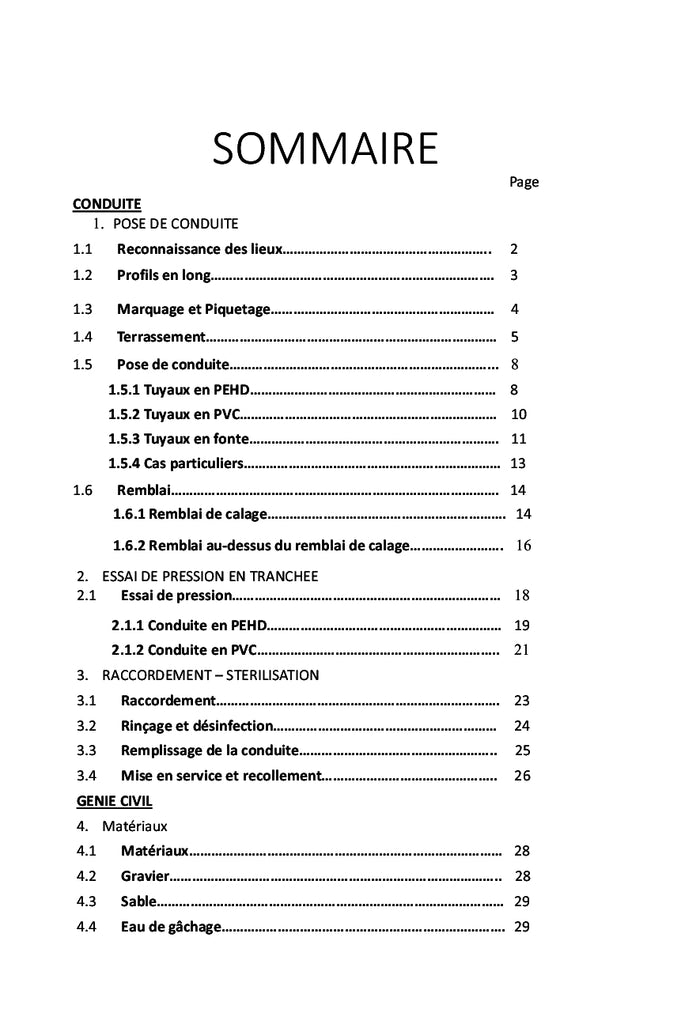 Guide pratique du conducteur des travaux hydrauliques