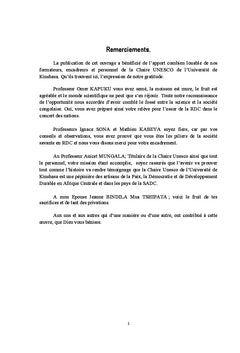 Orientation et bonne gouvernance à l'ESU en RD Congo