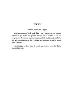 La lutte contre la faim en milieu rural au Tchad