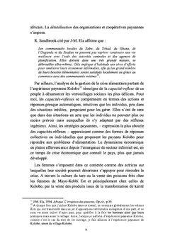 La lutte contre la faim en milieu rural au Tchad