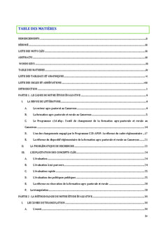 Évaluation d'une action publique en formation agro-pastorale