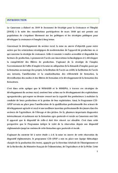 Évaluation d'une action publique en formation agro-pastorale