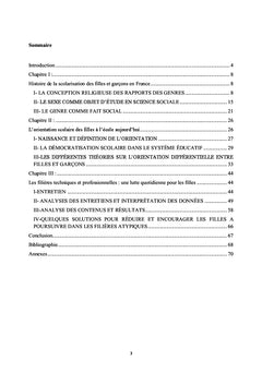 Le genre et les filières atypiques