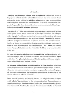 Le genre et les filières atypiques