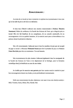 Etude de la relation entre la nappe du CI et la nappe de la Djeffara