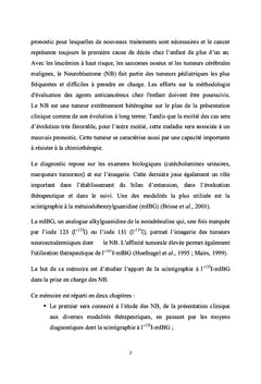 Neuroblastome : apport de l'imagerie scintigraphique à l'123I-mIBG