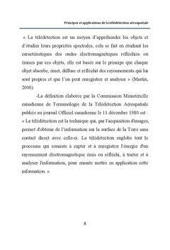 Principes et applications de la télédétection aérospatiale