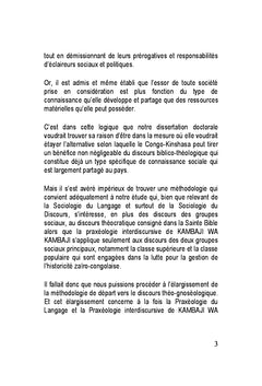 Elargissement de la praxéologie kambajienne à la théo-discursivité