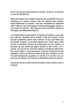 INCESTE. Victimes, Auteurs, Familles à transactions incestueuses