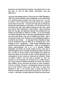 INCESTE. Victimes, Auteurs, Familles à transactions incestueuses