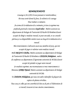 Les plantes spontanées à caractères médicinales