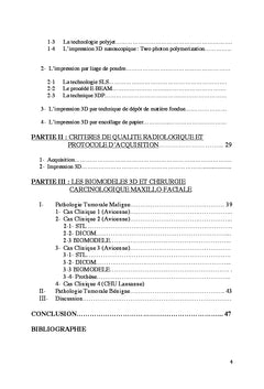 BIOMODELES 3D et Chirurgie Carcinologique Maxillo-Faciale