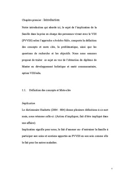 Implication de la famille dans la prise en charge