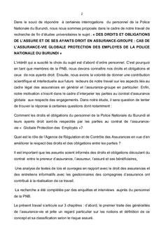 Droits et obligations de l'assuré en assurance groupe