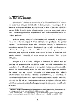 La contribution de la fabrication des blocs ciments