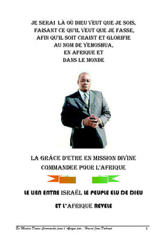 La grâce d'être en mission divine commandée en Afrique