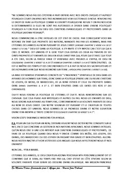 La grâce d'être en mission divine commandée en Afrique