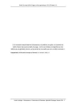 Etude et restauration d'un vase à bulbe d'oignon du premier âge du Fer