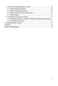 Étude du potentiel des énergies renouvelables en Tunisie
