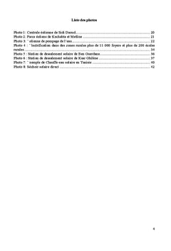 Étude du potentiel des énergies renouvelables en Tunisie