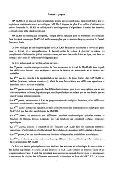 Comprendre MATLAB
